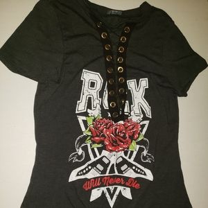 Rock Will Never Die Tie down Rounded Bottom